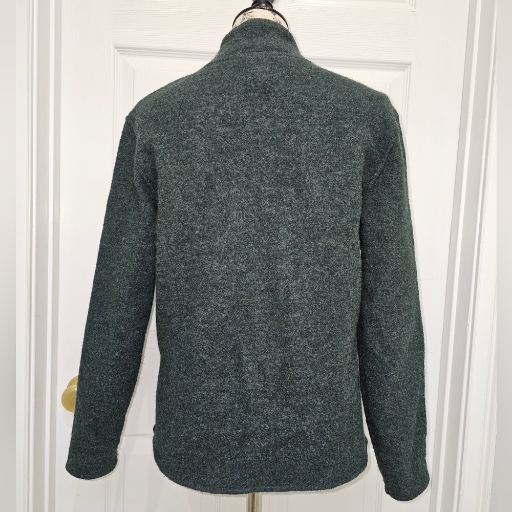 Talbots Green Cardigan with Full-Zip Design and Soft Texture - Picture 4 of 11